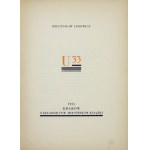 LISIEWICZ Mieczyslaw - U 33. Cracow 1931. book lovers' society. 16d, p. 27....