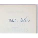C. Milosz - Poems. 1981. with author's signature.