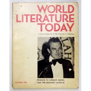 WORLD Literature Today. 1978. issue dedicated to C. Milosz.