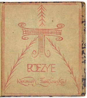 ZAWISTOWSKA Kazimiera - Poezye. Lwów [1903]. Księg. H. Altenberga. 16, s. VII, [1], 114, portret 1. opr. oryg....