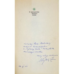 W. ŻUKROWSKI - Im Reich von einer Million Elefanten. 1961. Widmung des Autors.