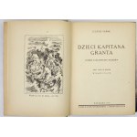 VERNE Julius - Die Kinder des Kapitäns Grant. Eine Reise durch Fantasie und Wissenschaft, drei Bände in einem. Wyd. V. Warschau 1947....