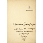 WŁODEK A. - Poetic bugle call. 1953. with dedication by the author.