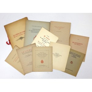 [BIBLIOFILSKIE drobiazgi 1]. Eine Sammlung von 10 kleineren Publikationen der Gesellschaft der Buchliebhaber in Krakau von 1925-...
