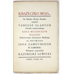 Tadeusz GŁADYCH - Mein kleines Buch ... Geschrieben für das Schulbuchfestival von ... Mitglied des Buchliebhaberkreises der Schüler ...