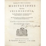 DESCARTES René - Meditationes De Prima Philosophia, In quibus Dei Existentia, & Animae humanae a corpore Distinctio, dem...