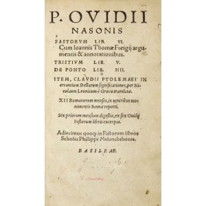 Schriften von Ovid, 1568, mit Unterschriften von Leon Chwistek.