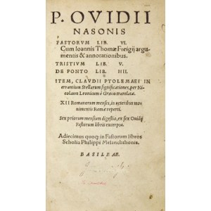 Pisma Owidiusza z 1568 z podpisami Leona Chwistka.