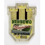 [HERBEWO, advertisement]. Advertising glass counter tray for money with Morwitan coil advertisement.