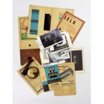 [LUTOSŁAWSKI Wincenty]. A collection of small memorabilia (photographs, business cards, stamps)....