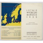 [SEA TOURS 1]. LETNIE wycieczki morskie 1935 statek Kościuszko. Warschau 1935. druk. Galewski und Dau. 8,...