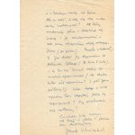 [WOŹNIAKOWSKI Jacek]. Two handwritten letters by Jacek Woźniakowski, dated. August 23, 1976 in Osie and September 14, 1976 in Warsaw.