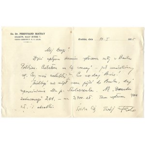 [MACHAY Ferdinand]. Correspondence of Fr. Machay (8 letters and correspondence cards) addressed to Helena and Francis Goc...