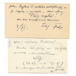 (MACHAY Ferdinand). Die Korrespondenz von Pater Machay (8 Briefe und Korrespondenzkarten), die an Helena und Francis Goc...