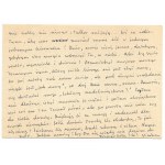 Szymborska W. - A handwritten letter with a die-cut from 1974