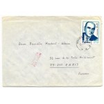 Szymborska W. - Handgeschriebener Brief mit Aufkleber von 1974