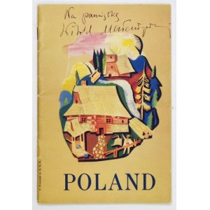 [MAŁCUŻYŃSKI Witold]. Handschriftliche Widmung von Witold Małcużyński auf einer Touristenbroschüre.