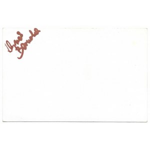 [POLANIE, the band]. Signatures of two Polanie band members: Zbigniew Bernolak (bass guitar)....