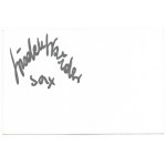 [POLANIE, the band]. Signatures of two Polanie band members: Zbigniew Bernolak (bass guitar)....