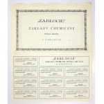 ZABLOCIE, Chemical Works, Joint Stock Company in Zabloc. 1 share [...] in bearer form, Mkp. 1000 [...].