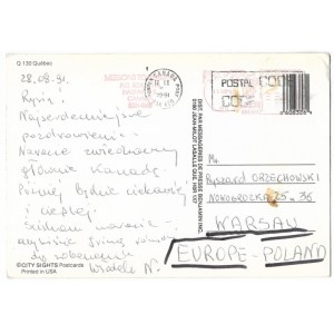 (NAHORNY Włodzimierz, Korrespondenz). Drei Postkarten mit der Korrespondenz von Włodzimierz Nahorny von 1991-...