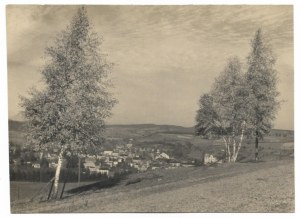 BUŁHAK Jan - [Duszniki - fragment panoramy miasta - fotografia widokowa]. [1946?]. Fotografia form. 12,1x16,...