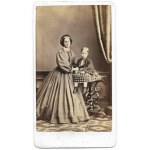 [Portrait PHOTOGRAPHY - women and children]. Set of 4 photographs taken at the atelier of Jan Mieczkowski in Warsaw, Wa...