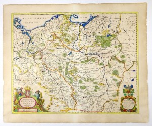 [POLAND]. Map of Poland by J. Janssonius in 1652.