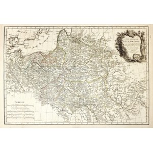 Carte generale de la Pologne. Ok. 1767. Mapa Polski Rizzi-Zannoniego.