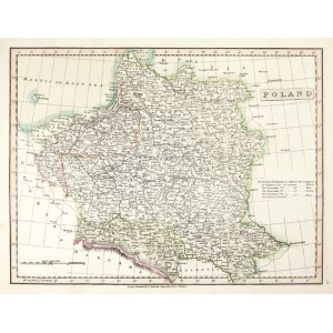 Mapa Polski Ch. Smitha z 1816.