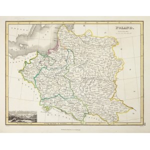 Karte von Polen von J. Wyld aus dem Jahr 1819.