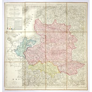 POLSKA. Mapa Polski C. Picqueta z 1831.