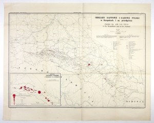 KARPATY. Mapa karpackich obszarów naftowych z 1928.