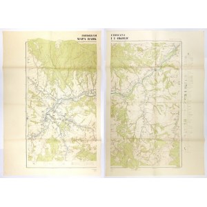 [MAŁOPOLSKA]. Photogrammetrische Karte von Rabka und Umgebung. Touristische Ausgabe. Farbige Karte in zweiteiliger Form. 92,...