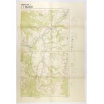 [MAŁOPOLSKA]. Fotogrametryczna mapa Rabki i okolic. Wydanie turystyczne. Mapa barwna w dwóch częściach form. 92,...