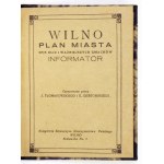 [VILNA]. Stadtplan von Vilnius. Farbplan-Formular. 51,8x39,7 cm.