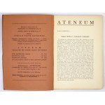 ATENEUM. R. 1, Nr. 4/5: VII/IX 1938. Erstausgabe von Witkacys Beelzebub's Sonata.