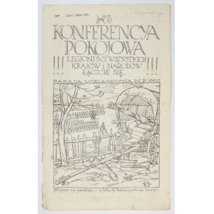 Die Friedenskonferenz. Die satirische Zeitschrift der Legionäre. Nr. 3: 8 V 1916.