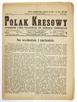 POLAK Kresowy. R. 2, nr 14-15: 18 IV 1920.
