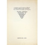 ALLY. Writings of the Benjaminov POW camp, 1917. Warsaw 1928. printed at the Military Geographical Institute. 4,...