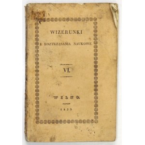 VISUALS und wissenschaftliche Dissertationen. Teil 6: 1835.