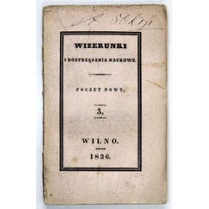 VISUALS und wissenschaftliche Dissertationen. Neue Post, Band 3: 1836.