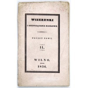 VISUALS und wissenschaftliche Dissertationen. Neue Post, Bd. 11: 1836.