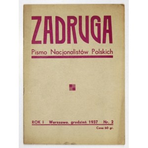 ZADRUGA. R. 1, Nr. 2: XII 1937.