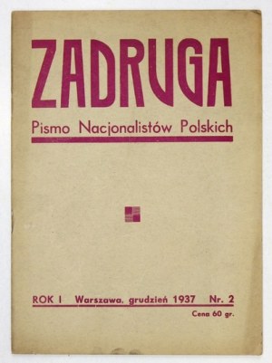 ZADRUGA. R. 1, nr 2: XII 1937.