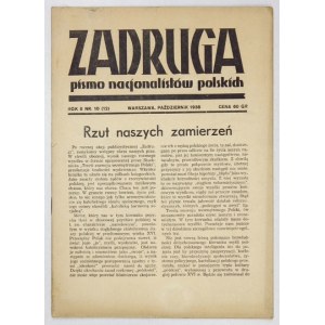 ZADRUGA. R. 2, Nr. 10 (12): X 1938.