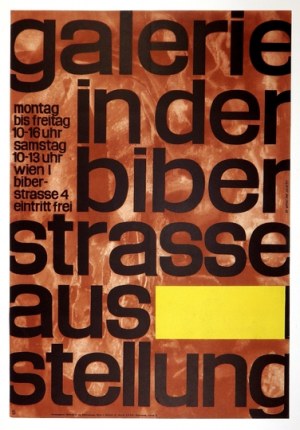 HILSCHER Hubert - Galerie in der Biberstrasse. Ausstellung. 1964.