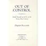 BRZEZIŃSKI Z. - Out of Control. 1993. Dedykacja autora.