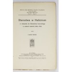 EHRLICH Ludwik - Starosty of Halych in relation to the Starosty of Lviv in the Middle Ages (1390-1501)....