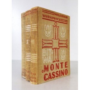 WAŃKOWICZ Melchior - Bitwa o Monte Cassino. T. 1-3. Rzym-Mediolan 1945-1947. Wyd....